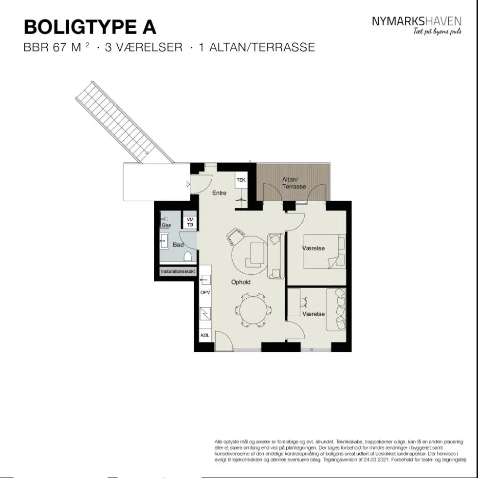 Visual presentation of the listing