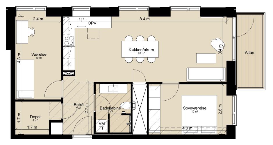 Visual presentation of the listing