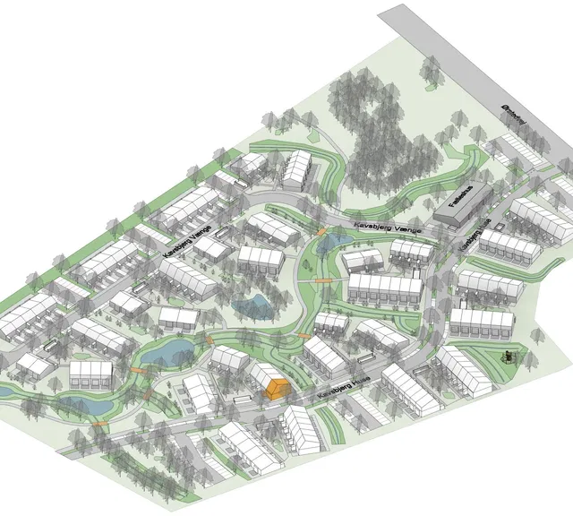 townhouse Rækkehus i to plan i moderne bofællesskab