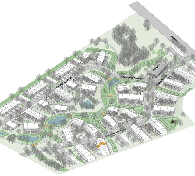 townhouse Rækkehus i to plan i moderne bofællesskab