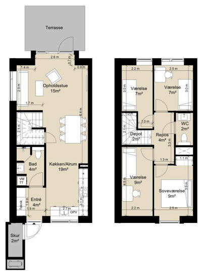 Two-storey townhouse in a modern cohousing community - Kavsbjerg Huse, Viby Sjælland - 1