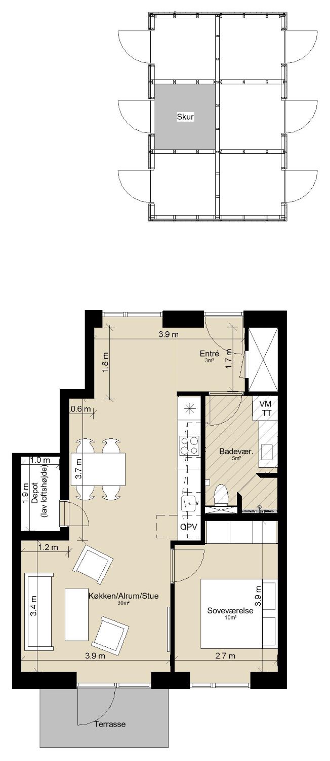 apartment Generational Home in a Modern Co-housing Community
