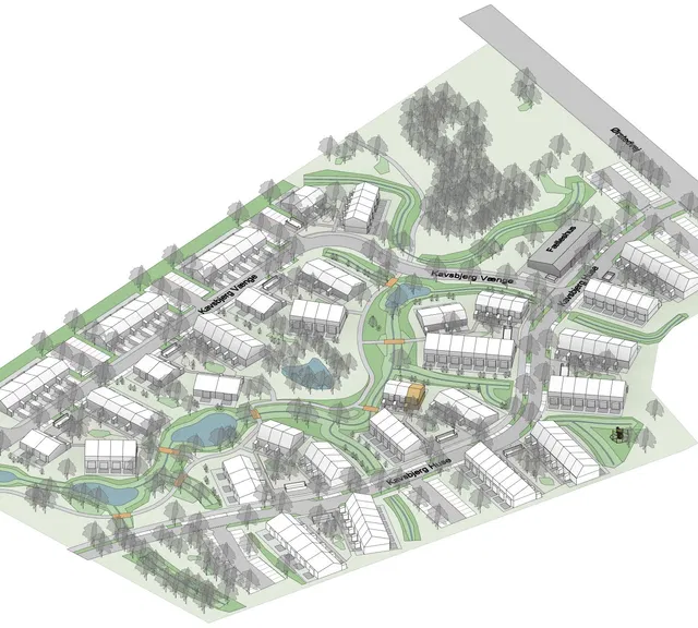 townhouse Rækkehus i to plan i moderne bofællesskab