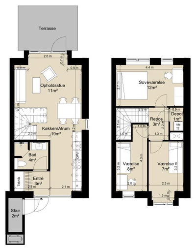 Townhouse on two levels in a modern cohousing community - Kavsbjerg Huse, Viby Sjælland - 1