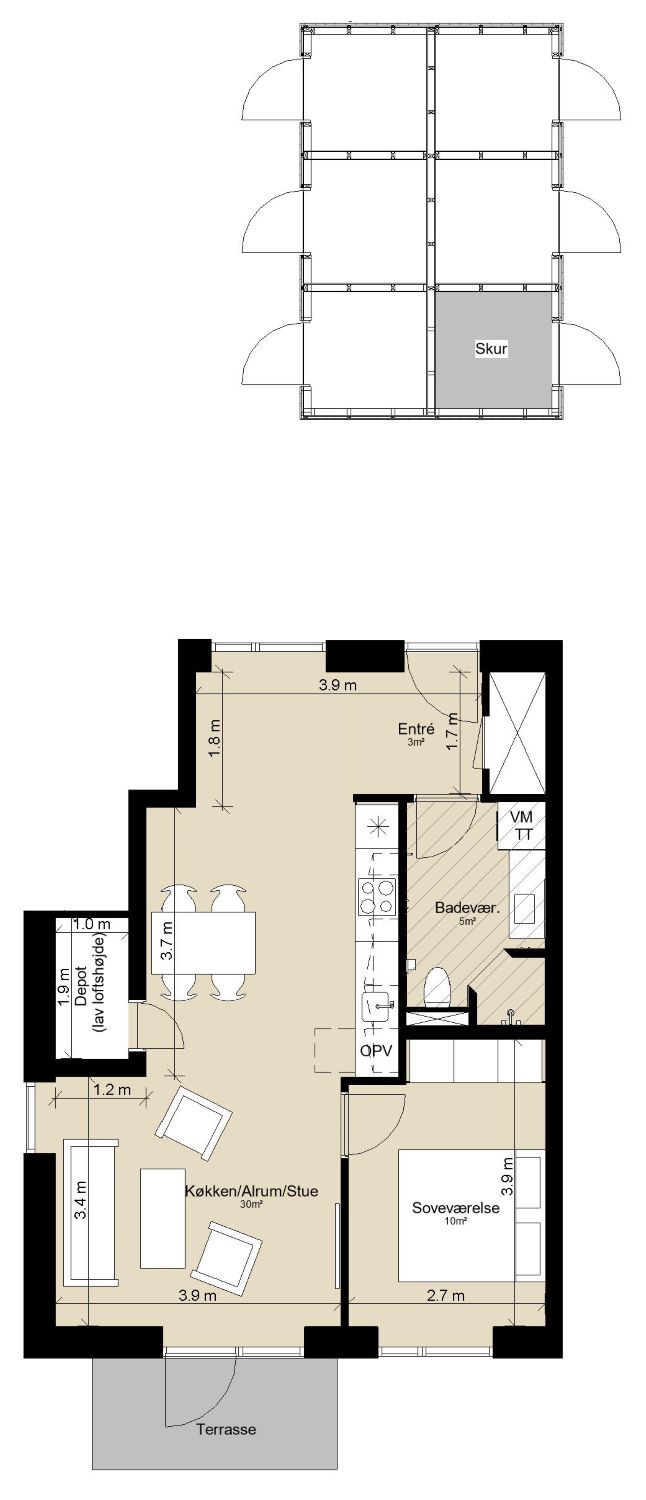 apartment Generational Home in a Modern Co-housing Community