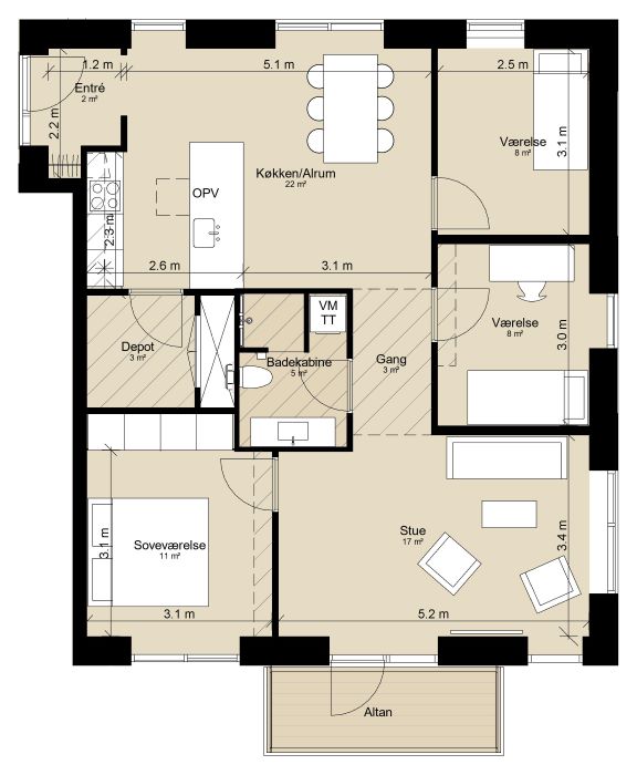 Balcony House in a Modern Cohousing Community - Randøjevej, Hvidovre - 0