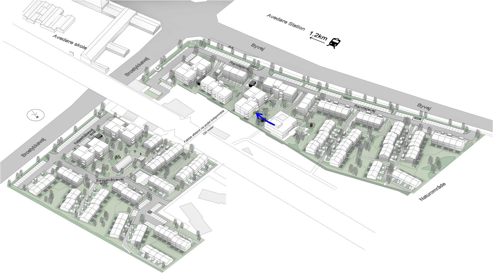 apartment Point Blocks in a Modern Cohousing Community