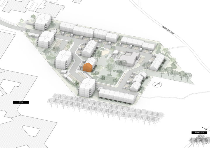 Two-storey townhouse in a modern cohousing community - Sømose Hegn, Ballerup - 0