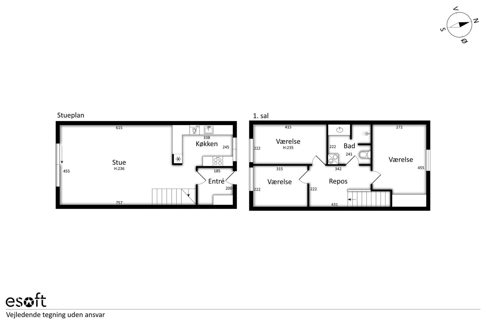 Visual presentation of the listing