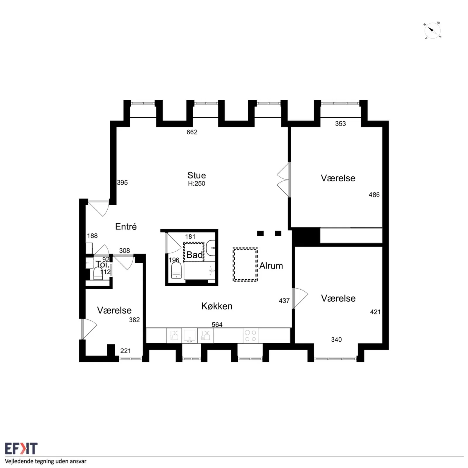 Visual presentation of the listing