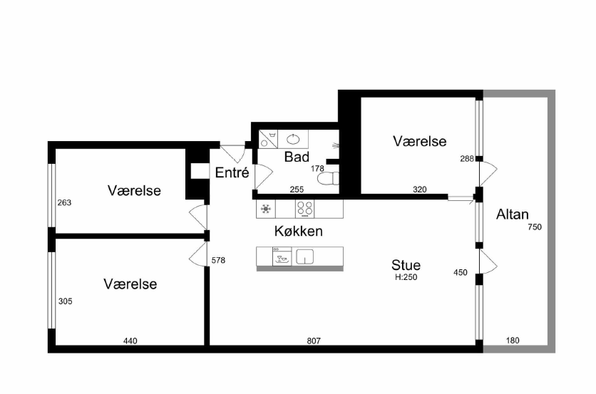 Visual presentation of the listing