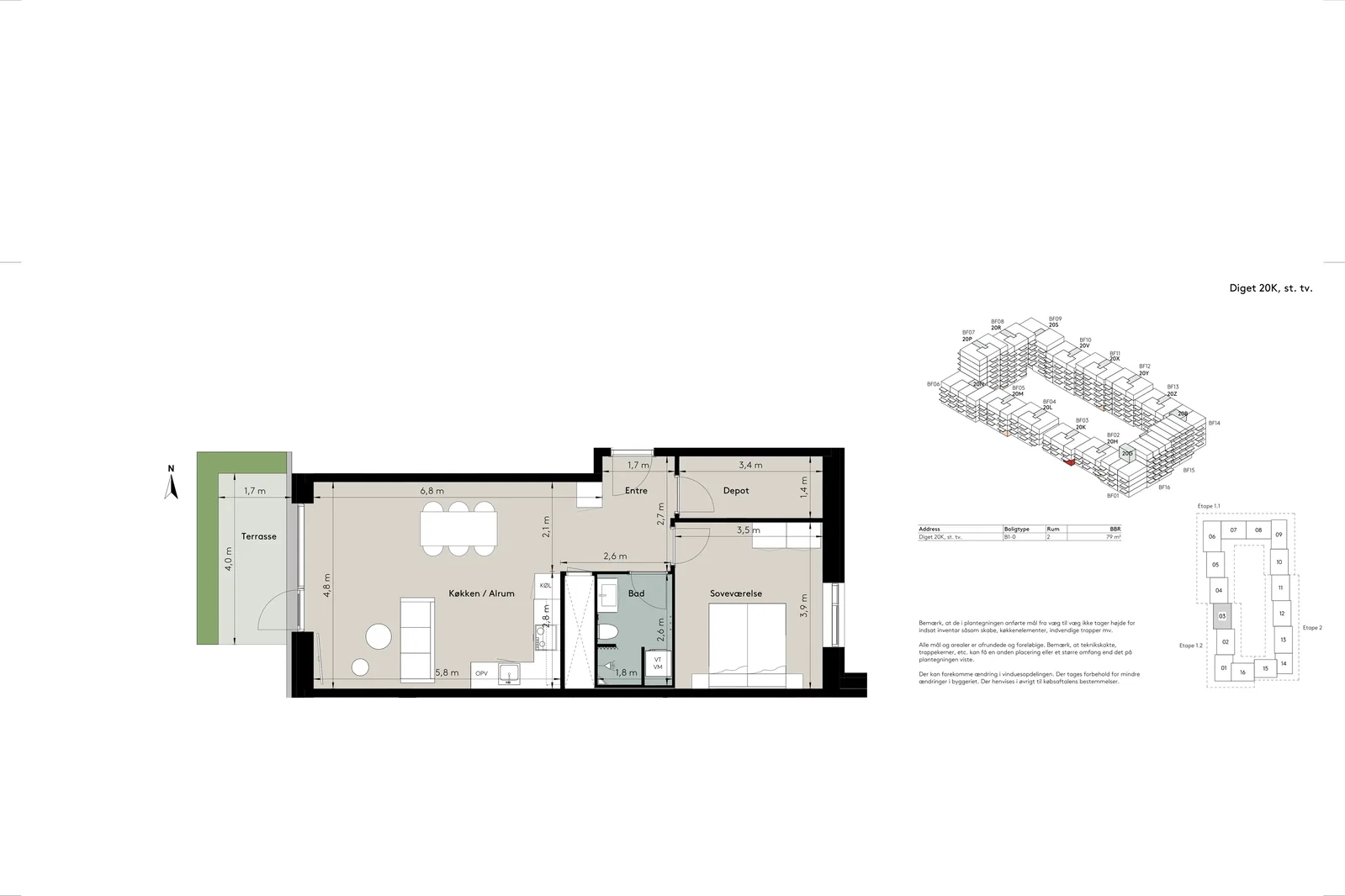 Visual presentation of the listing