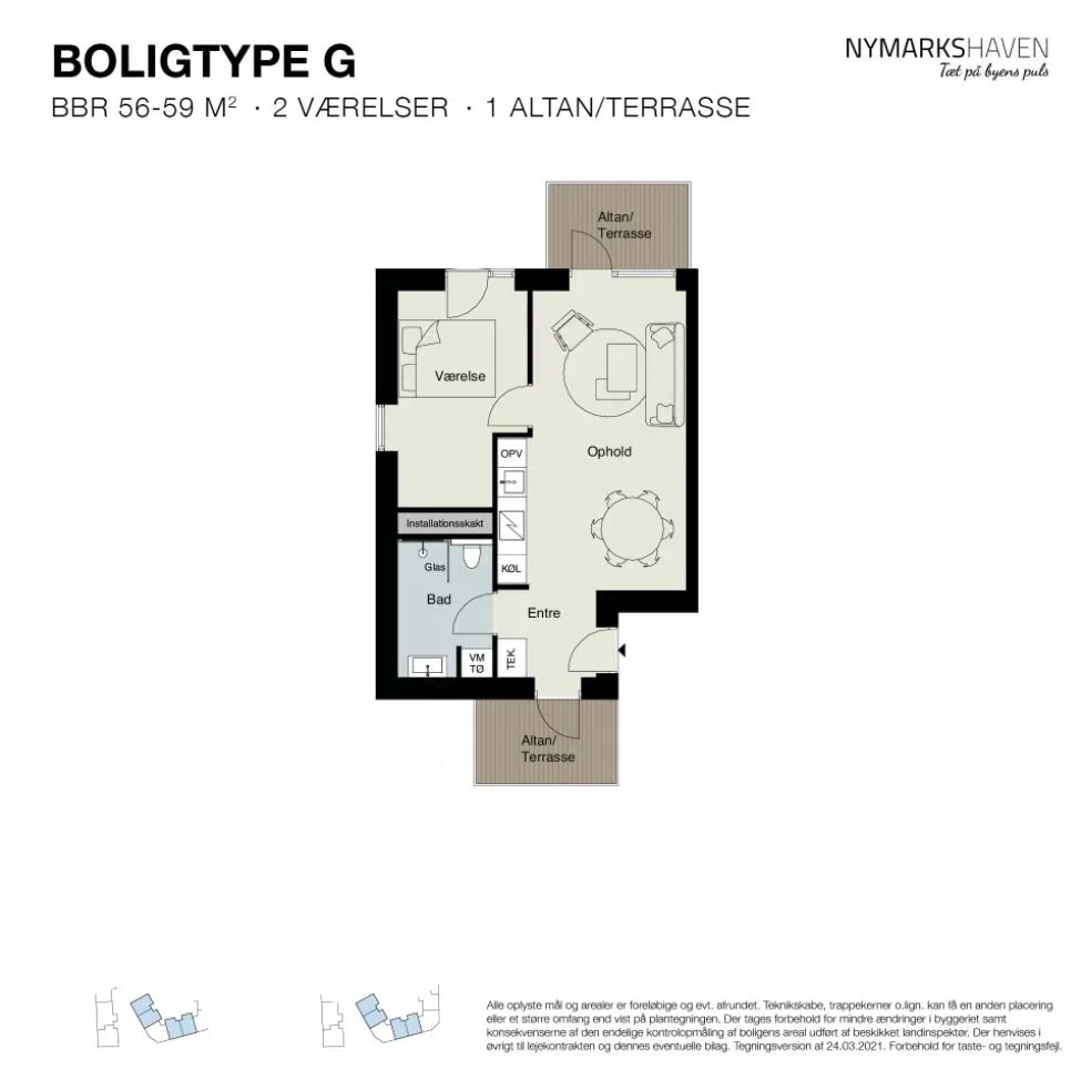 Visual presentation of the listing