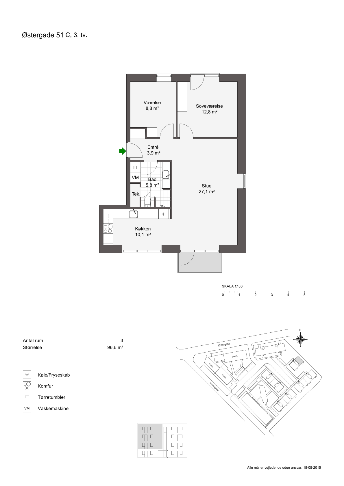 Visual presentation of the listing