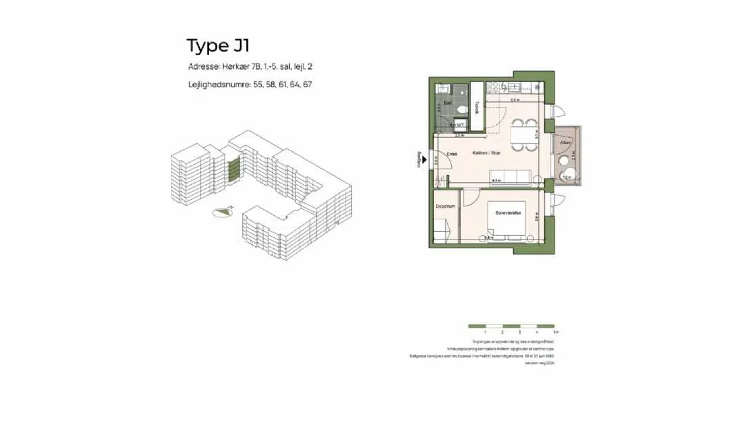 Visual presentation of the listing