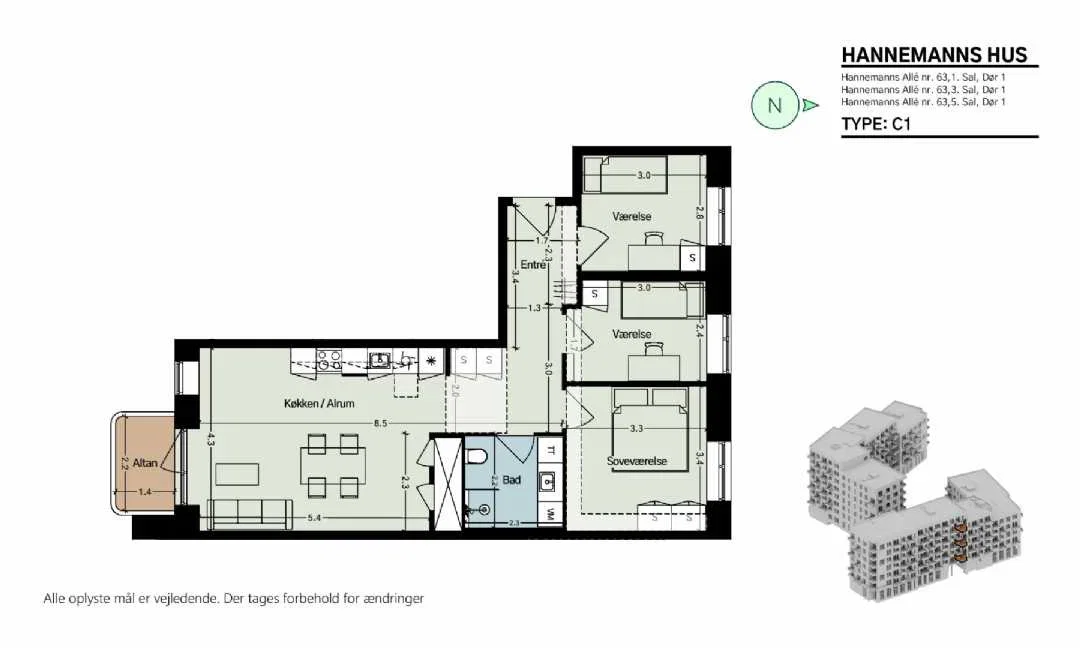 Visual presentation of the listing