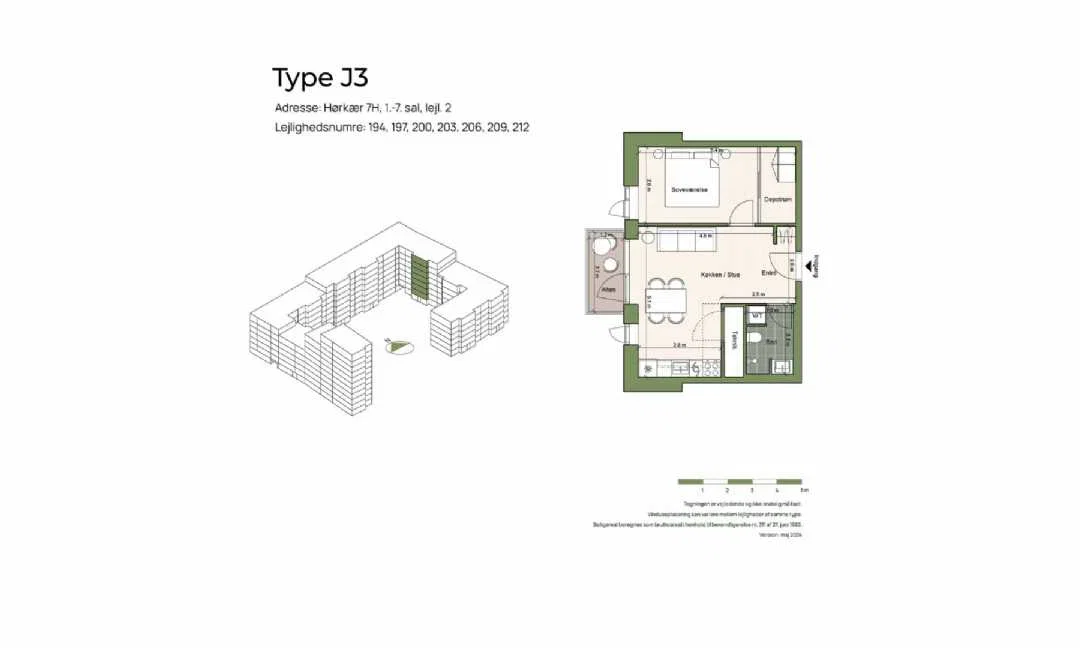 Visual presentation of the listing