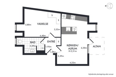 2-værelses lejlighed under renovering i Svendborg - Dronningemaen, Svendborg - 1