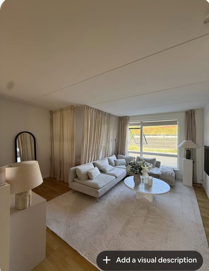 Visual presentation of the listing