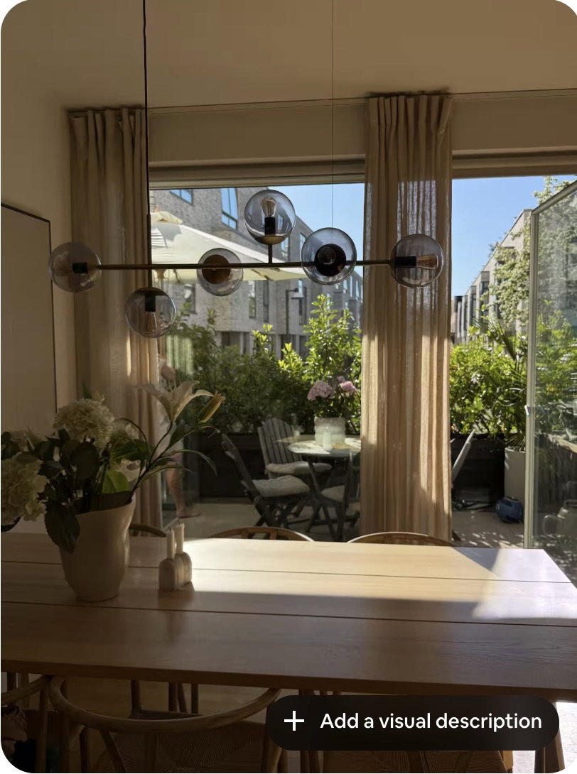 Visual presentation of the listing