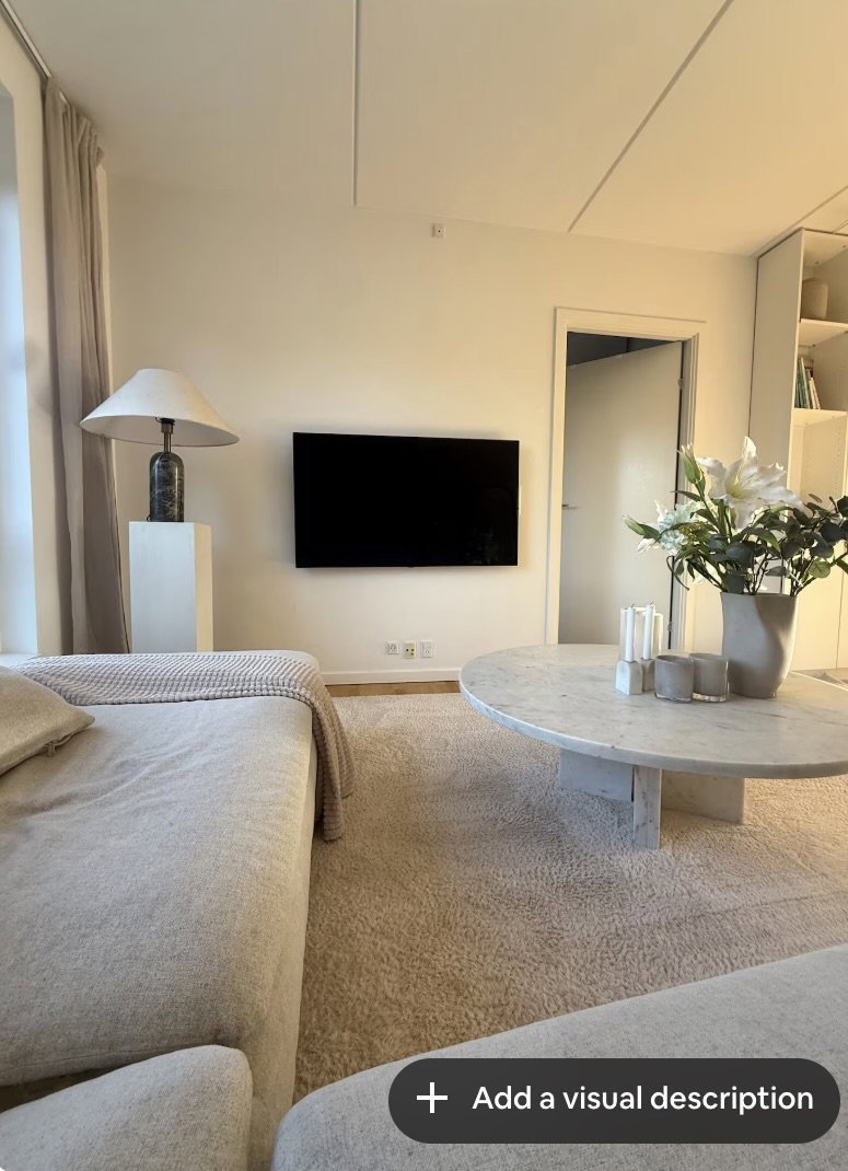 Visual presentation of the listing