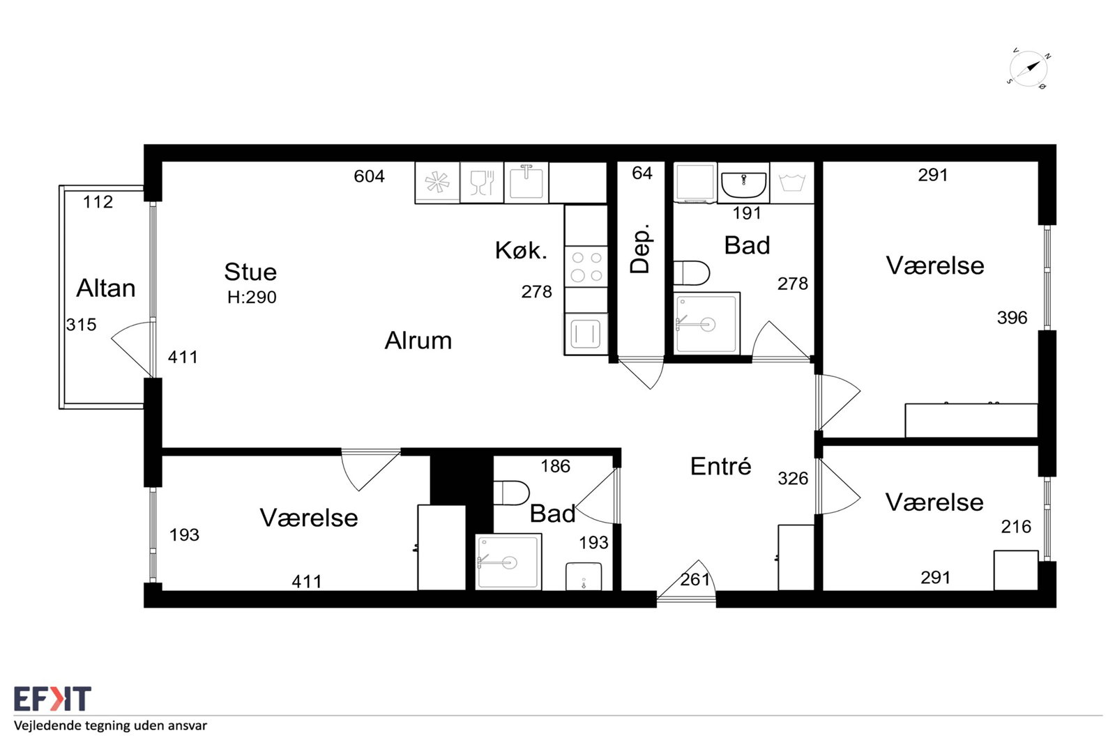 Visual presentation of the listing
