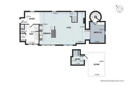 Visual presentation of the listing