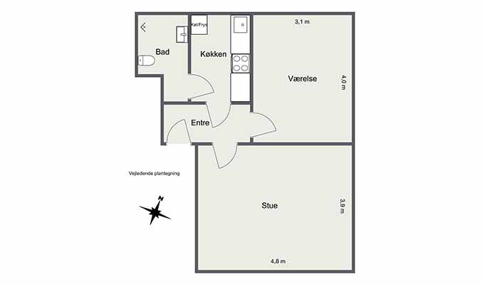 Visual presentation of the listing