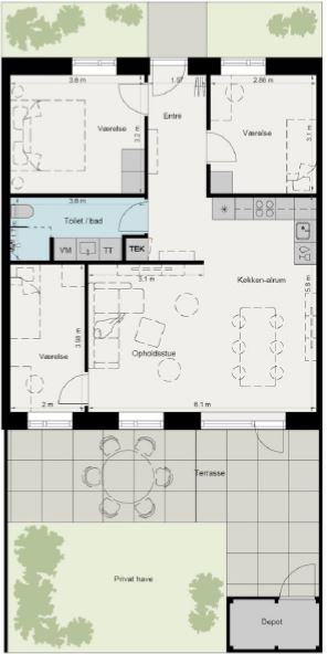 Visual presentation of the listing