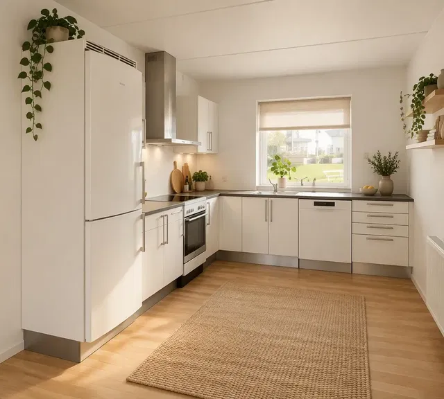 apartment Lys 5-værelses lejlighed med terrasse og have