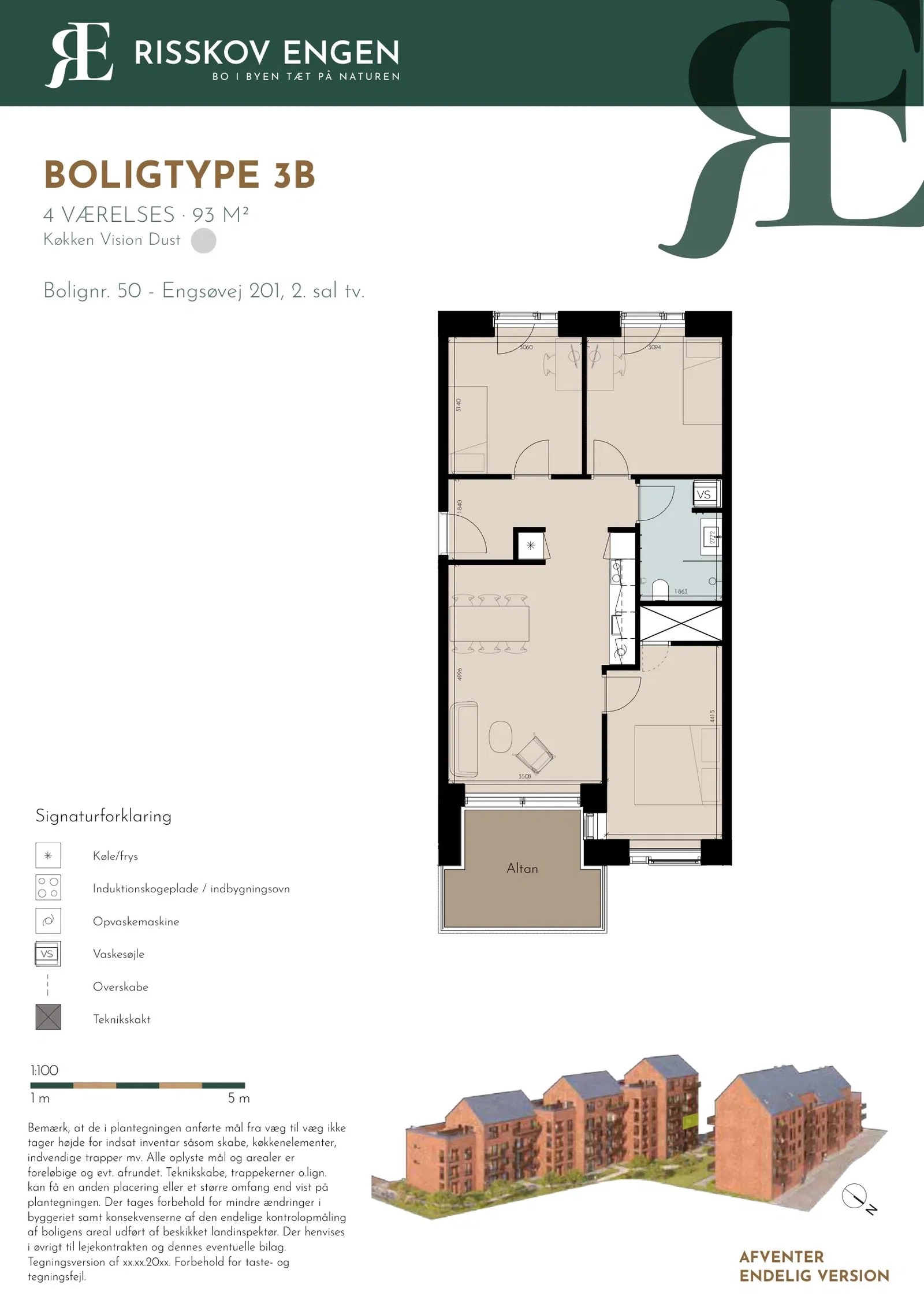 Visual presentation of the listing