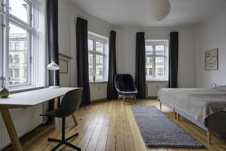 Parværelse i nyrenoveret lejlighed på Nørrebro - Nørrebrogade, København N - 0