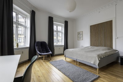 Parværelse i nyrenoveret lejlighed på Nørrebro - Nørrebrogade, København N - 1