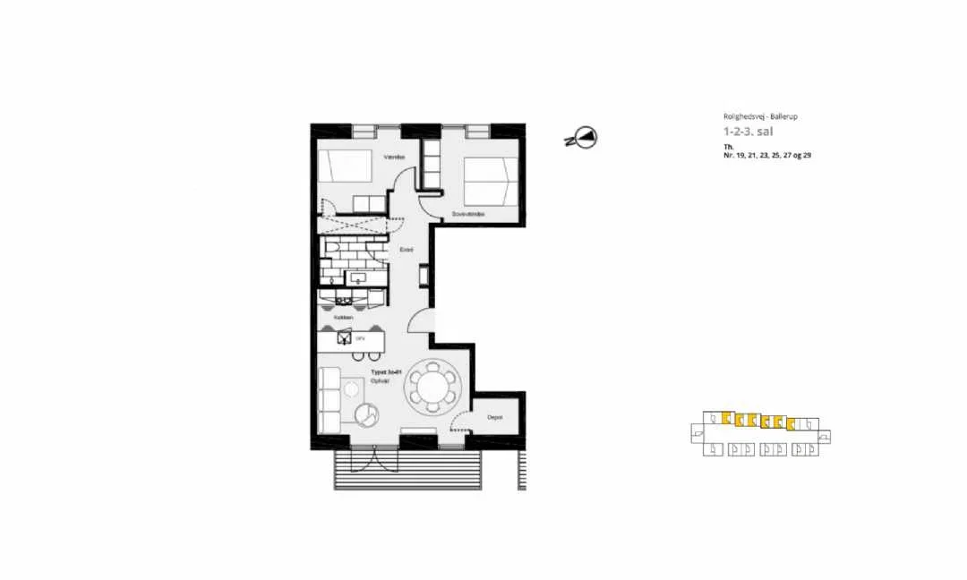 Visual presentation of the listing