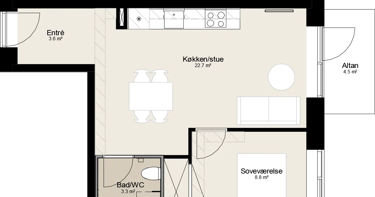Visual presentation of the listing