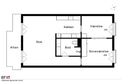 Lys 3-værelses lejlighed med fremragende indretning, beliggenhed og altan - Porcelænshaven, Frederiksberg - 1