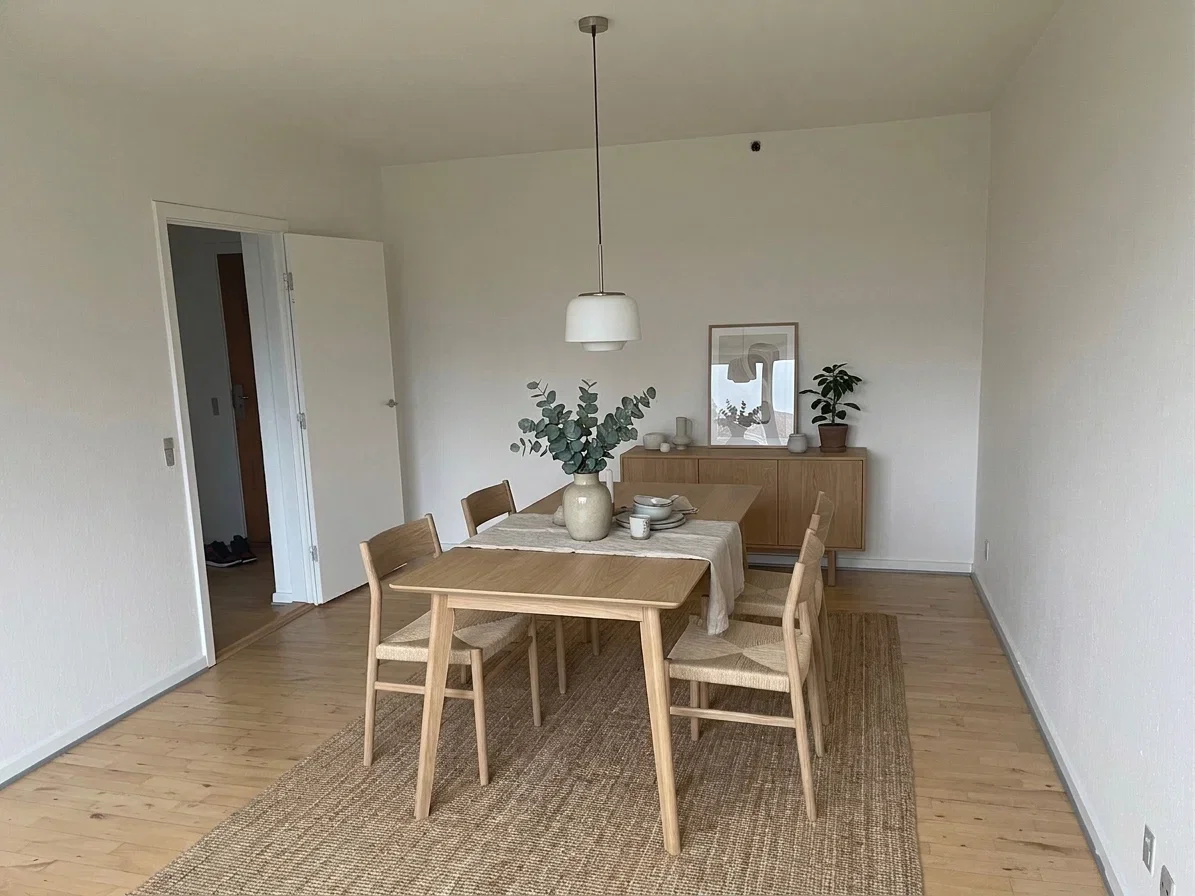 apartment Lys og rummelig 1-værelses på 59 m2 med grøn udsigt – parkering og husdyr tilladt
