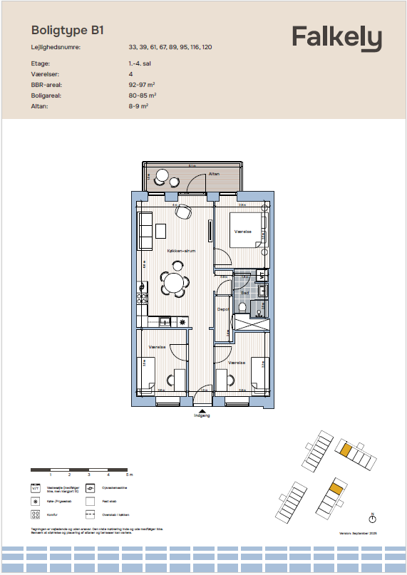 Visual presentation of the listing