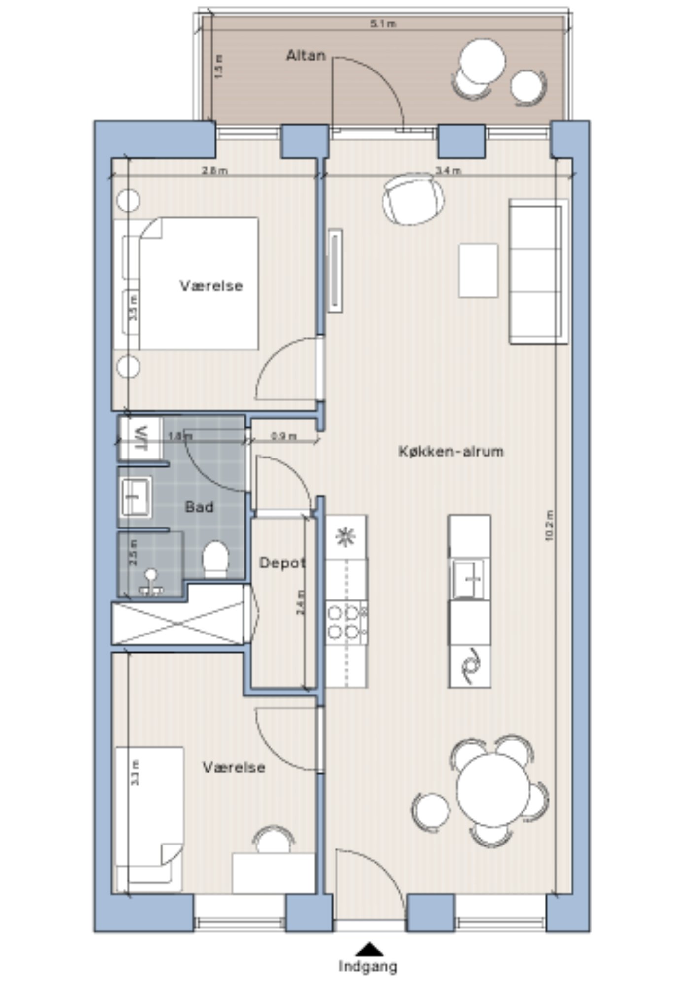 Visual presentation of the listing