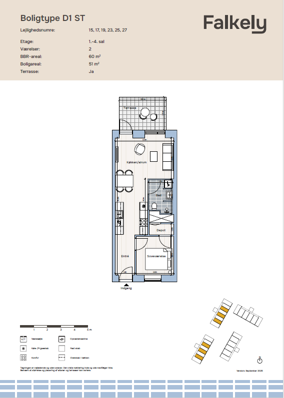 Visual presentation of the listing