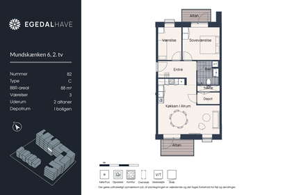 Visual presentation of the listing