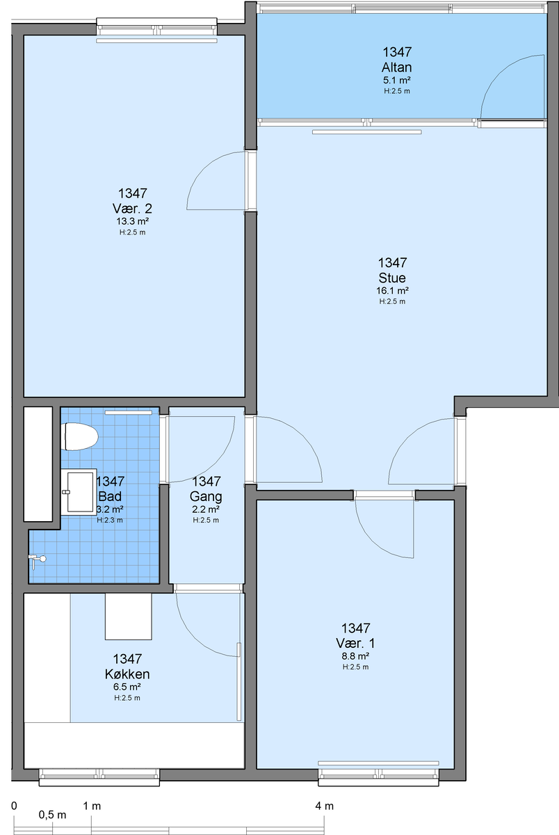 Visual presentation of the listing