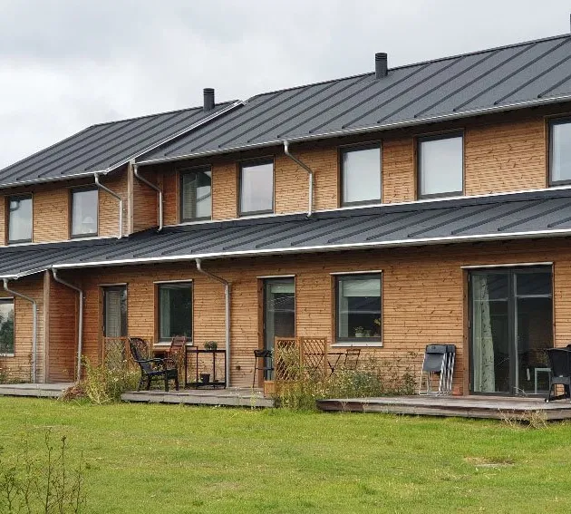 townhouse Bæredygtige rækkehuse med fælles gårdrum i Hvalsø