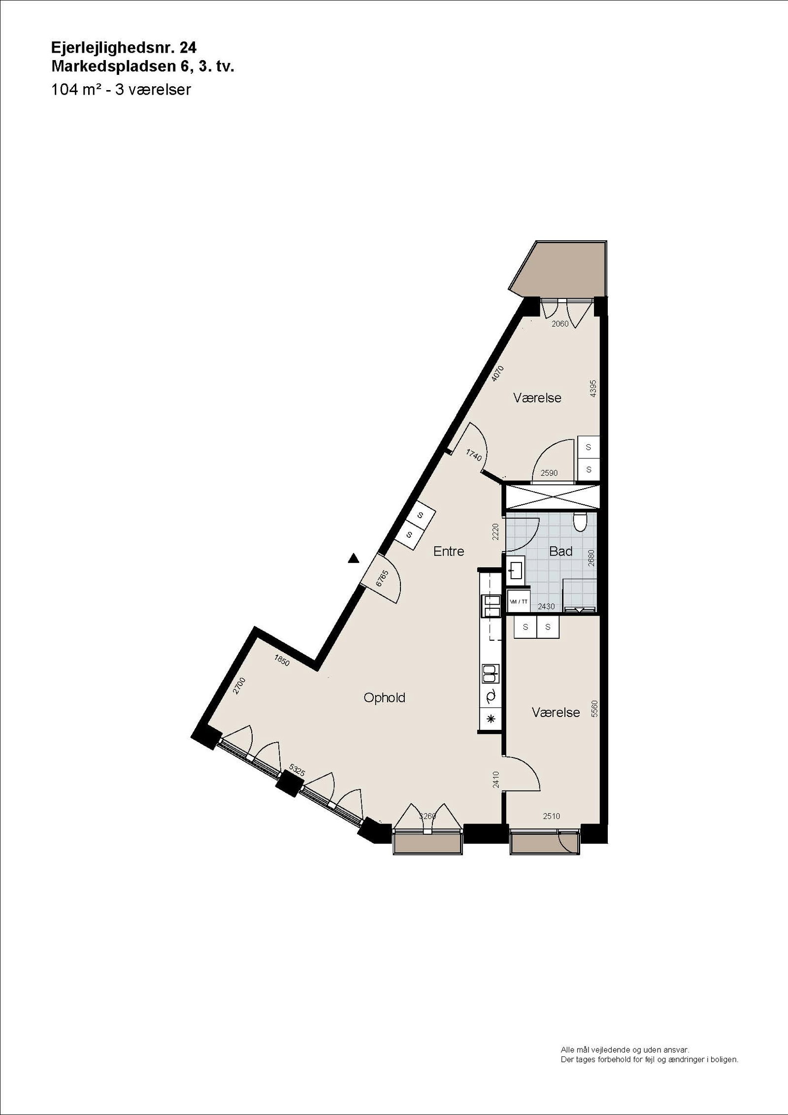 Visual presentation of the listing