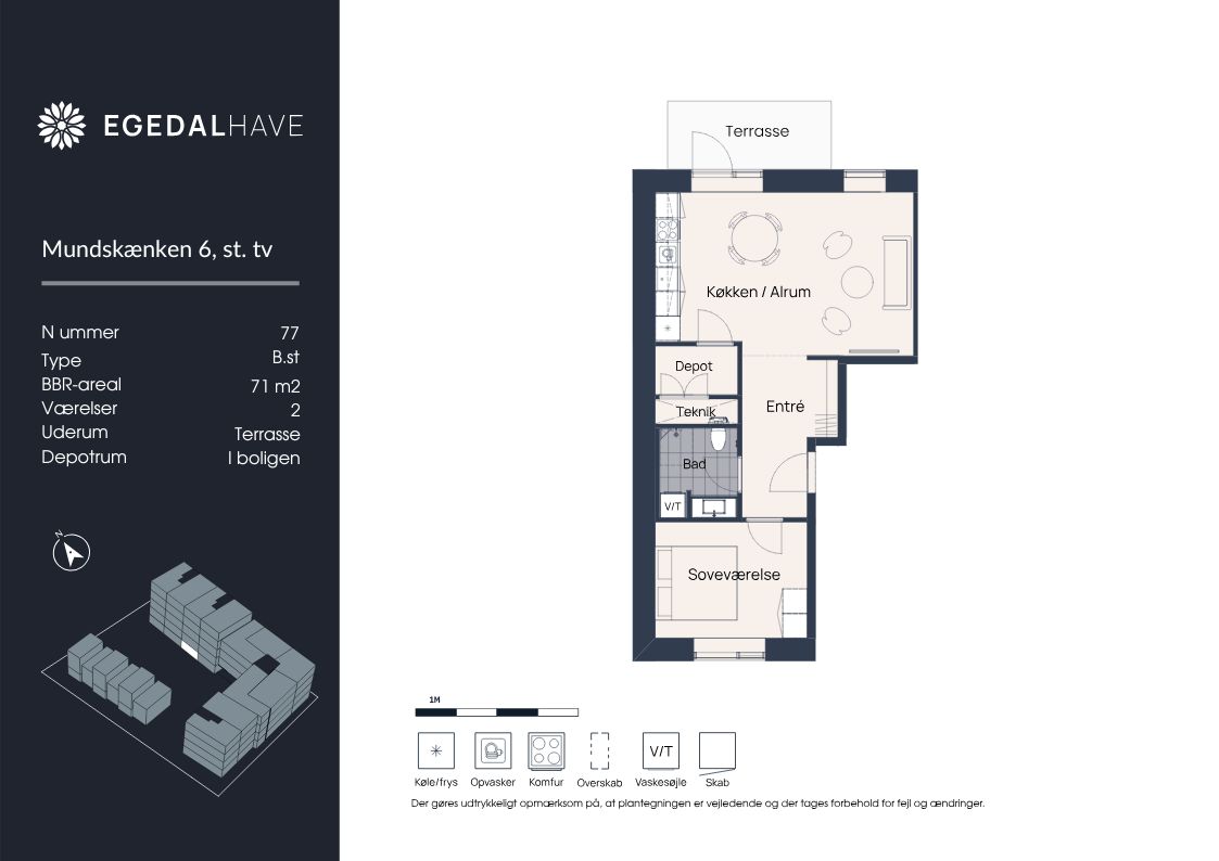 Visual presentation of the listing