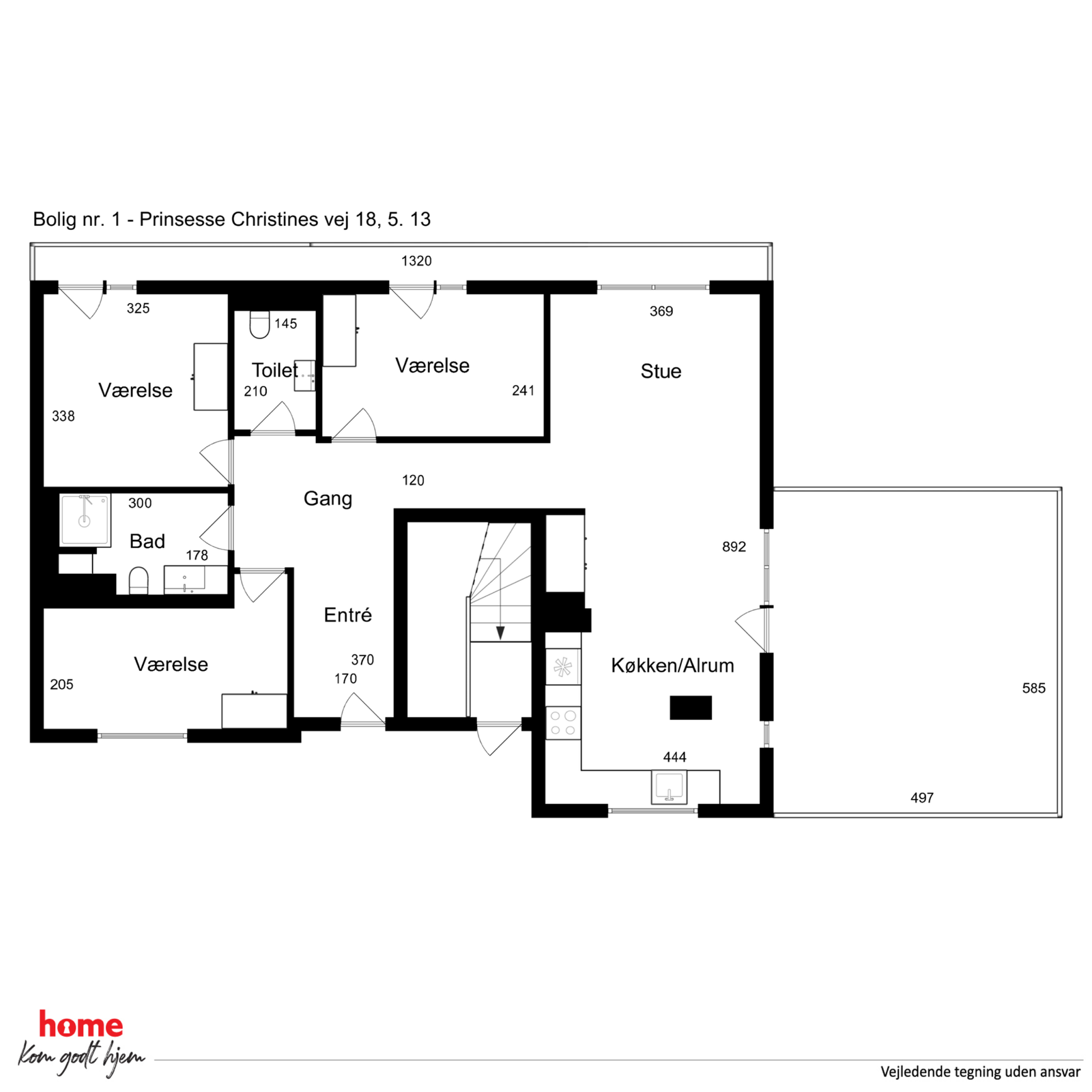 Visual presentation of the listing