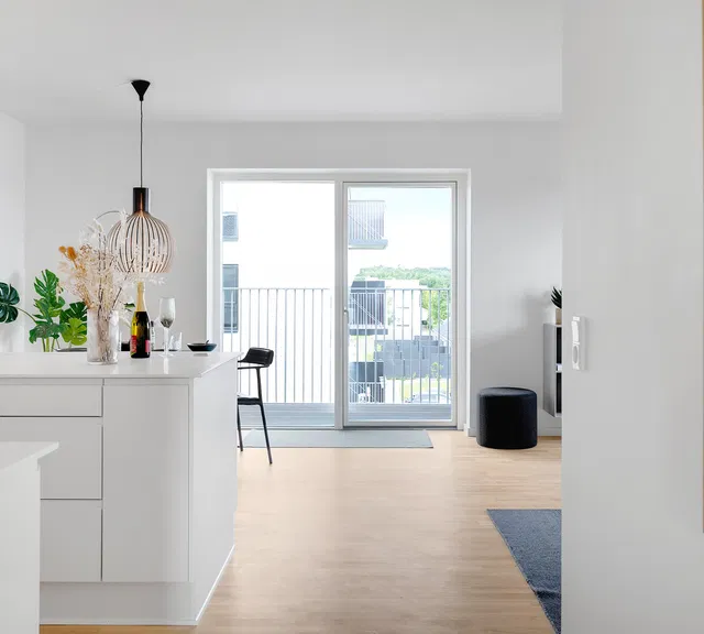 apartment Skøn lejlighed med sydvendt altan