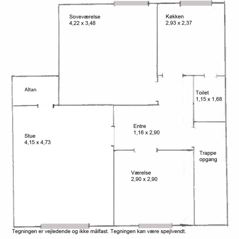 Visual presentation of the listing