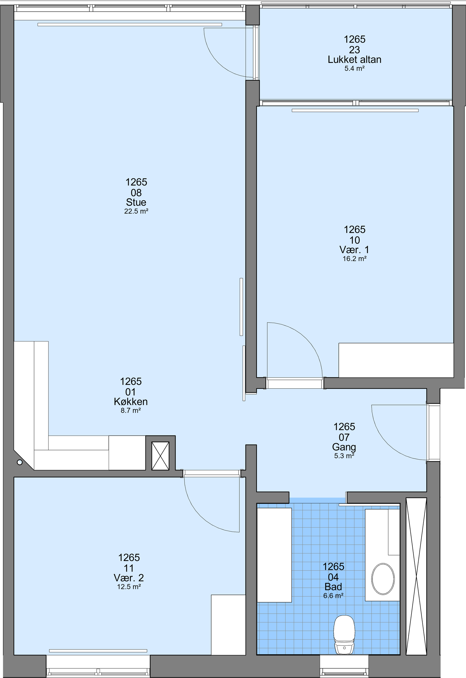 Visual presentation of the listing
