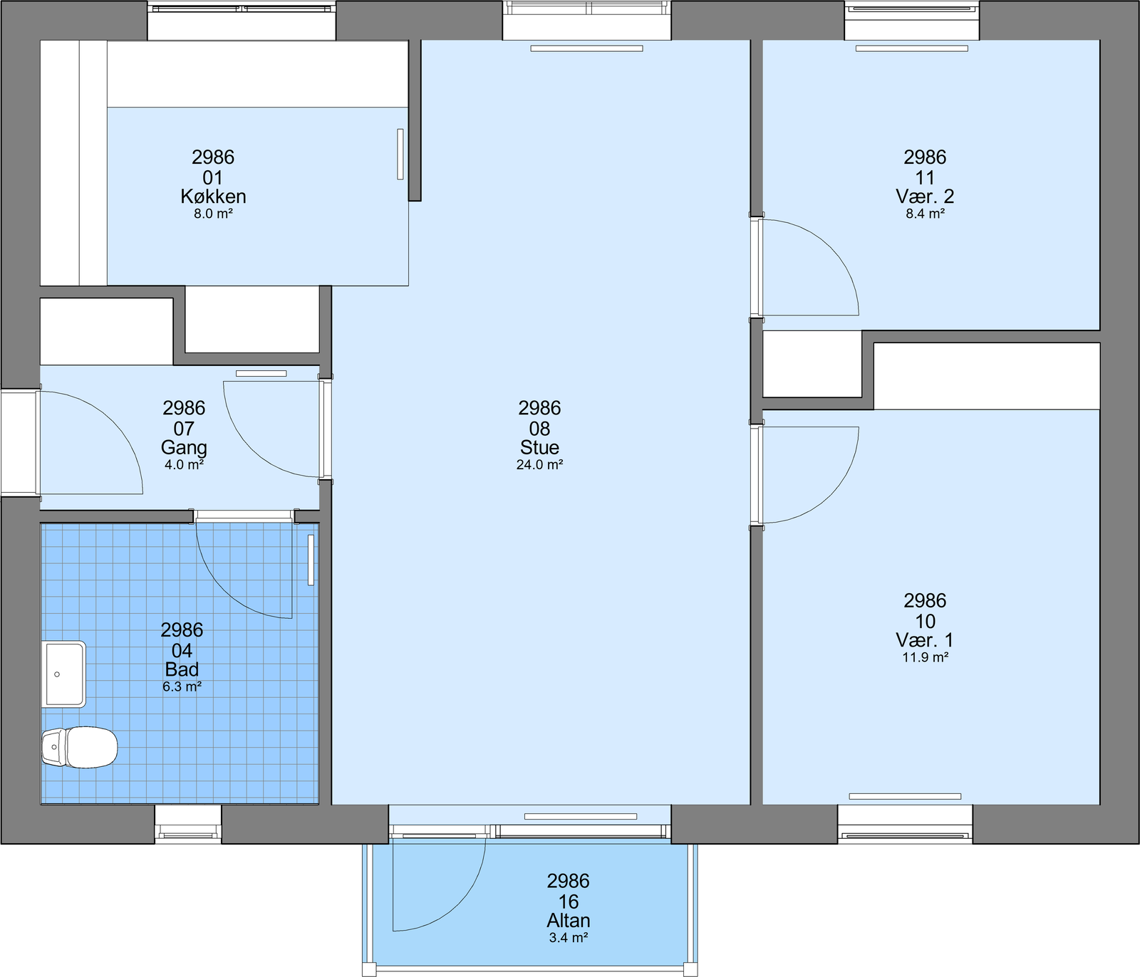 Visual presentation of the listing